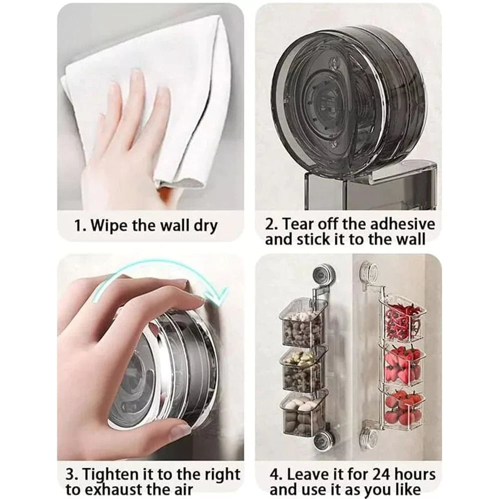 WiseOrg™ Rotating Kitchen Storage Rack