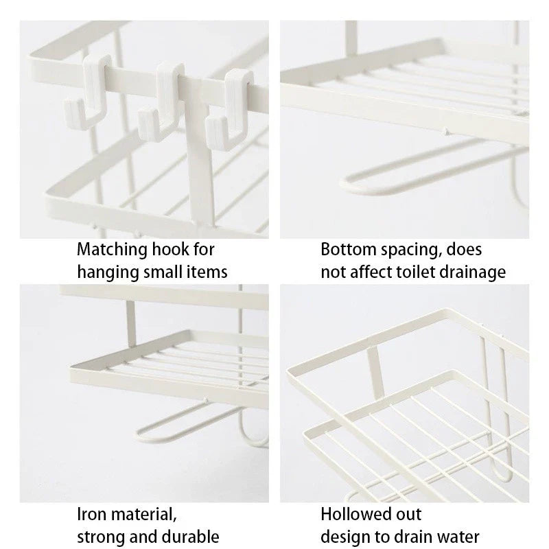 TidyTop™ Toilet-Top Organizer Rack